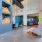 a room with a table and chairs