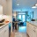 a kitchen with a sink and a table